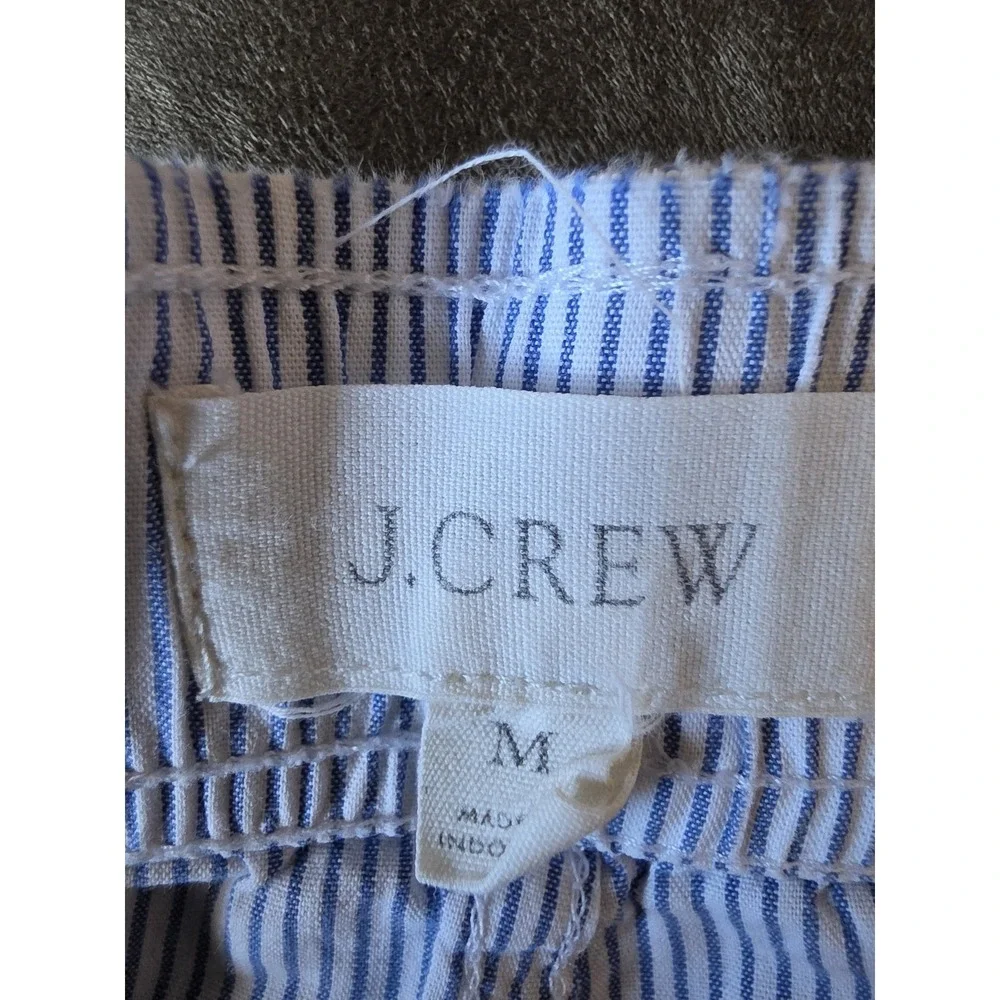J.Crew Men's Striped Pants Size M Blue White Loungewear